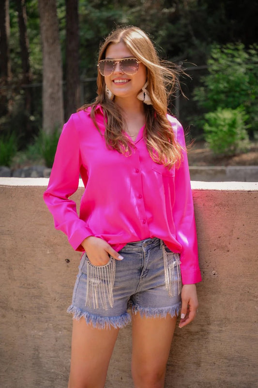 Zeppelin Fringe Rhinestone Shorts {Ready to Ship} - Salt Threads