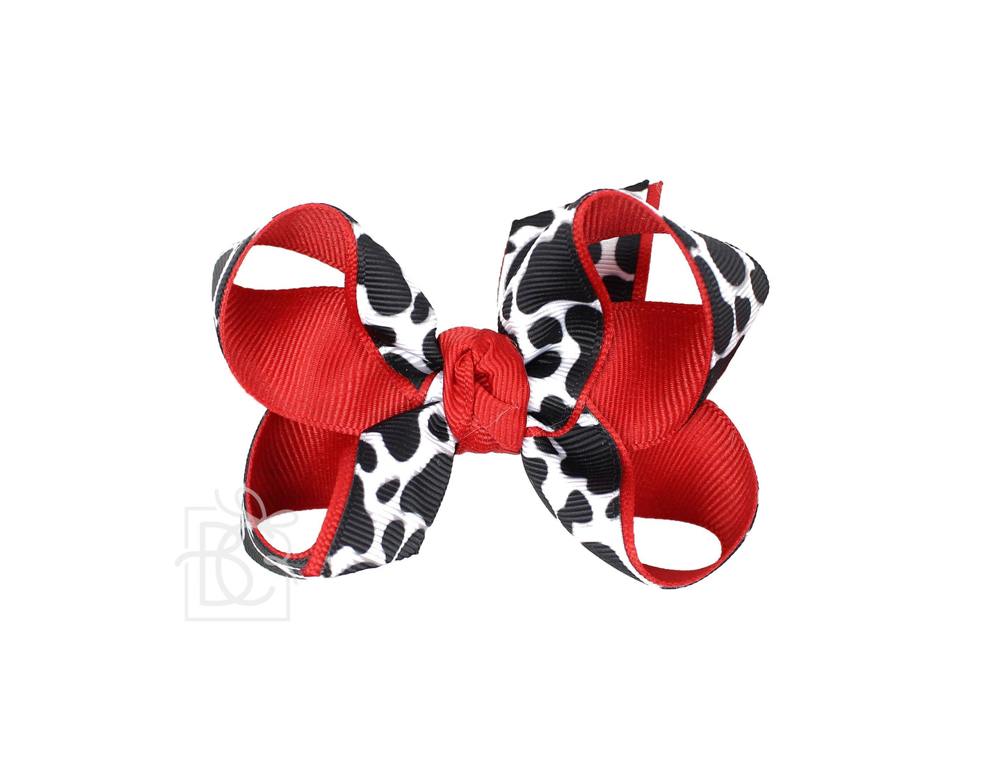 LAYERED COW BOW ON CLIP