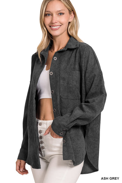 Oversized Corduroy Shacket