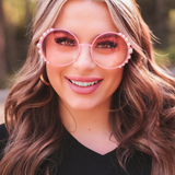 Fierce and Flirty Pearl Sunglasses {Ready to Ship} - Salt Threads