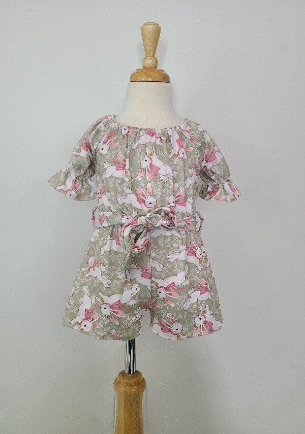 Bunny Blossom Girls Romper