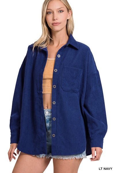 Oversized Corduroy Shacket