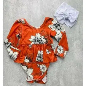 Copper Magnolia Peplum Childrens {RTS}