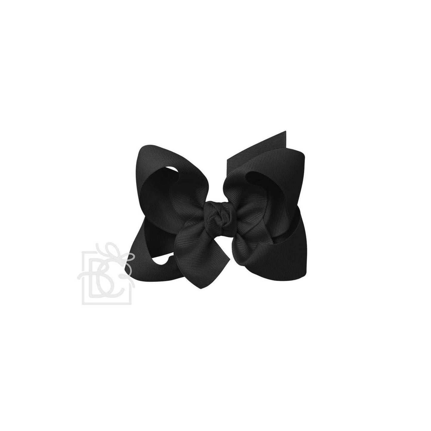 Black GROSGRAIN BOW ON CLIP