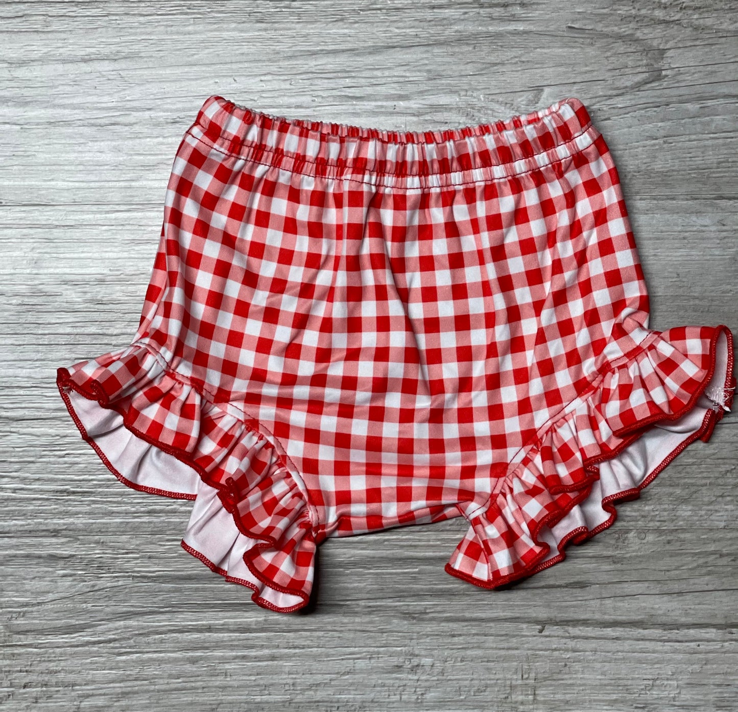 Gingham Ruffle Bummies - Salt Threads