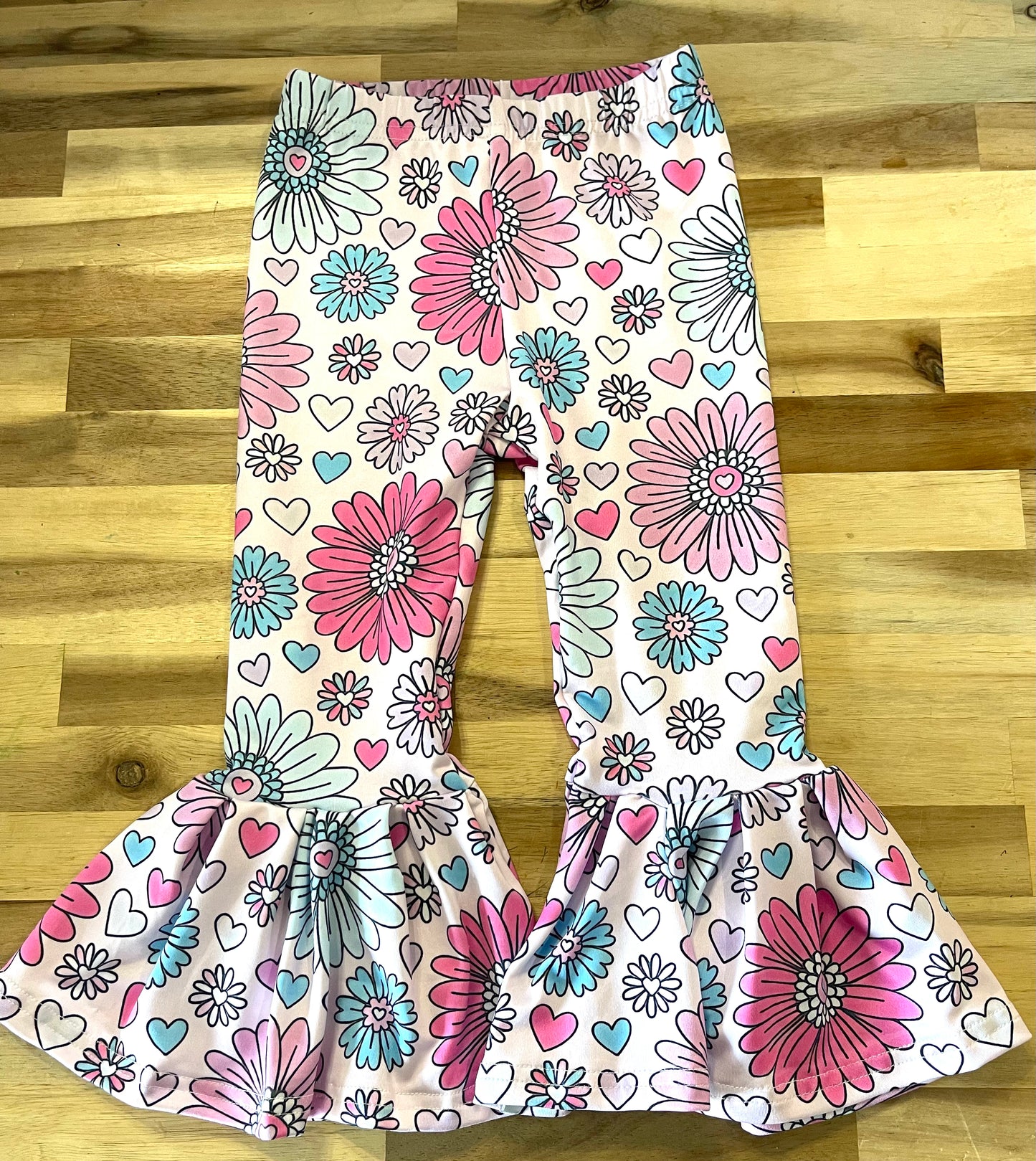 Blooming Hearts Bell Pant