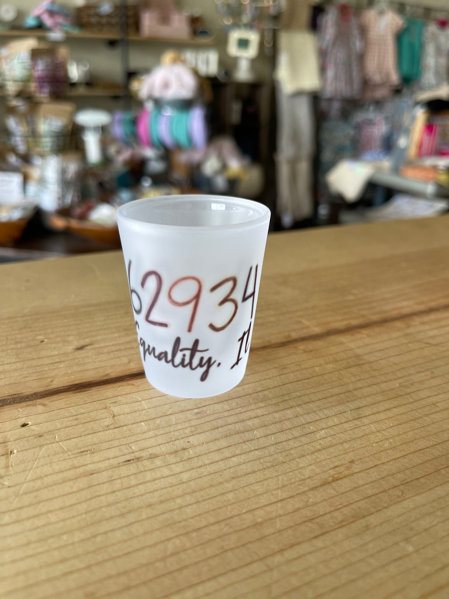Equality Zip Code Shot Glass - Salt Threads