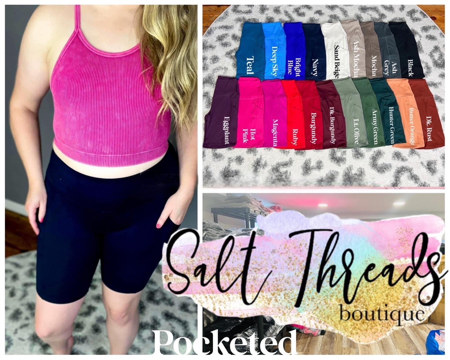 POCKET Bike Shorts womens {RTS}