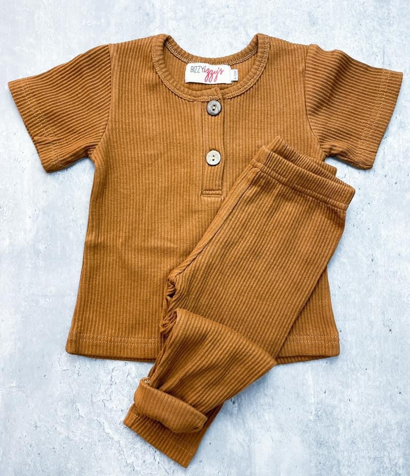 Two Piece Ribbed Lounge Sets