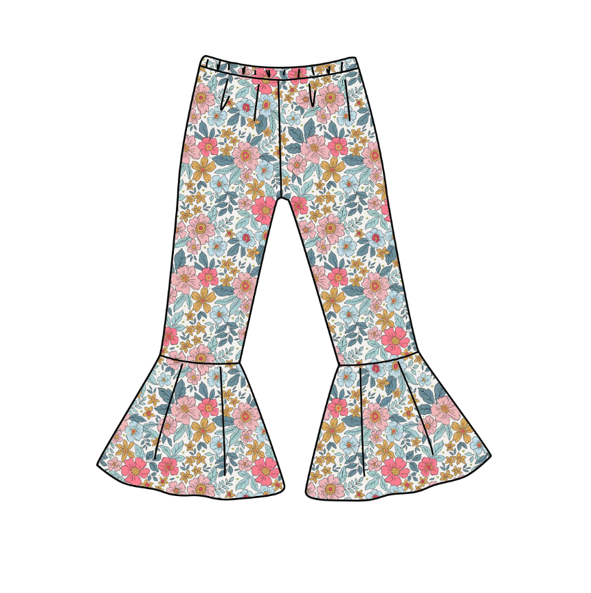 Lottie Floral Bell Pants Childrens