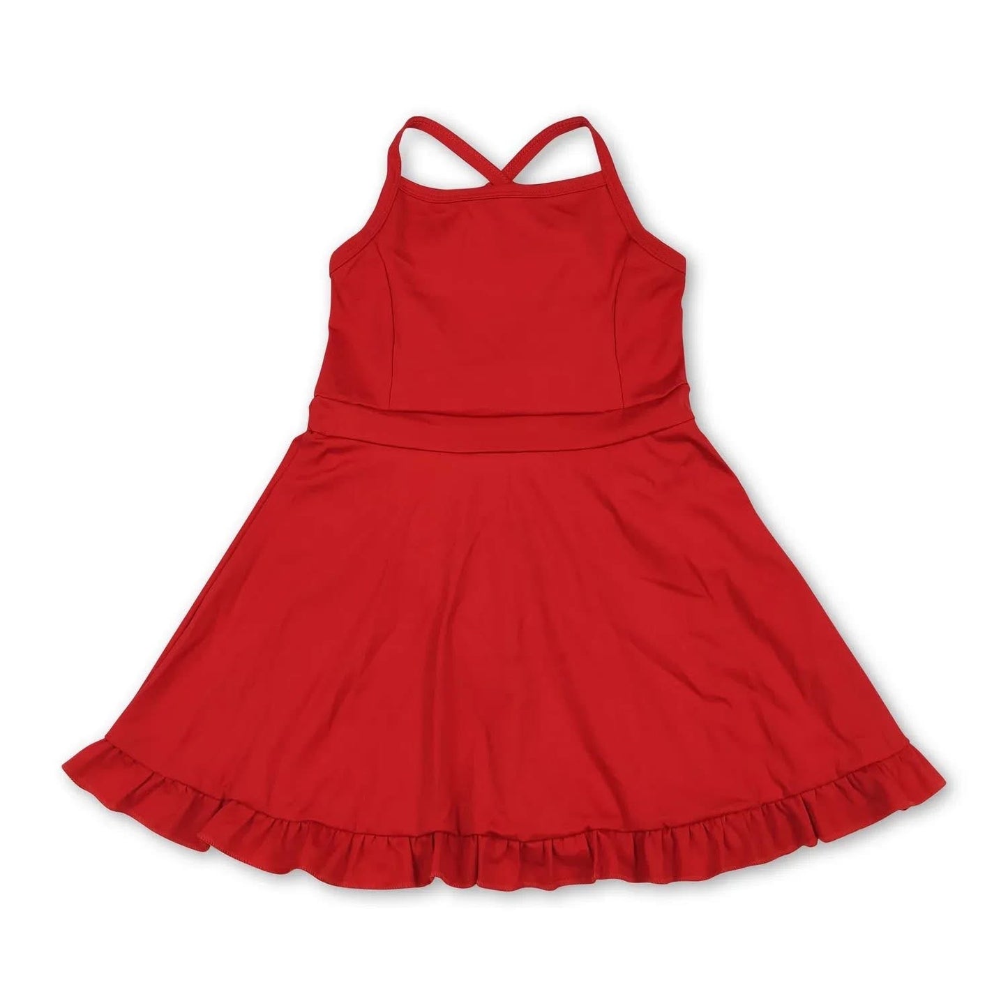 Pre-Order: Yoga Crossback Dresses with attached shorts