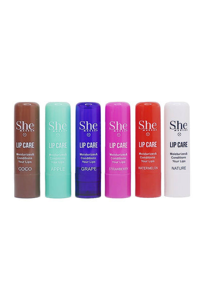 Makeup She Lip Care Moisturizing Fruity Lip Balms - {RTS}