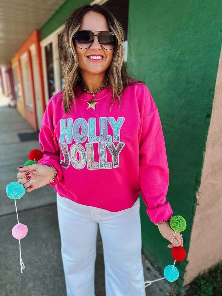 Pre-Order: SEQUIN HOLLY JOLLY