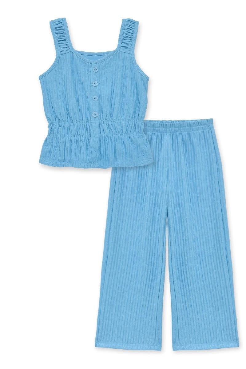 Ready to Ship: Girls Crinkle Pant Set