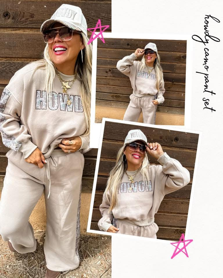 Pre-Order: Howdy Camo Pant Set