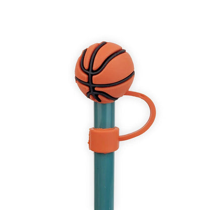 Straw Cover Topper Basketball 10mm {RTS}