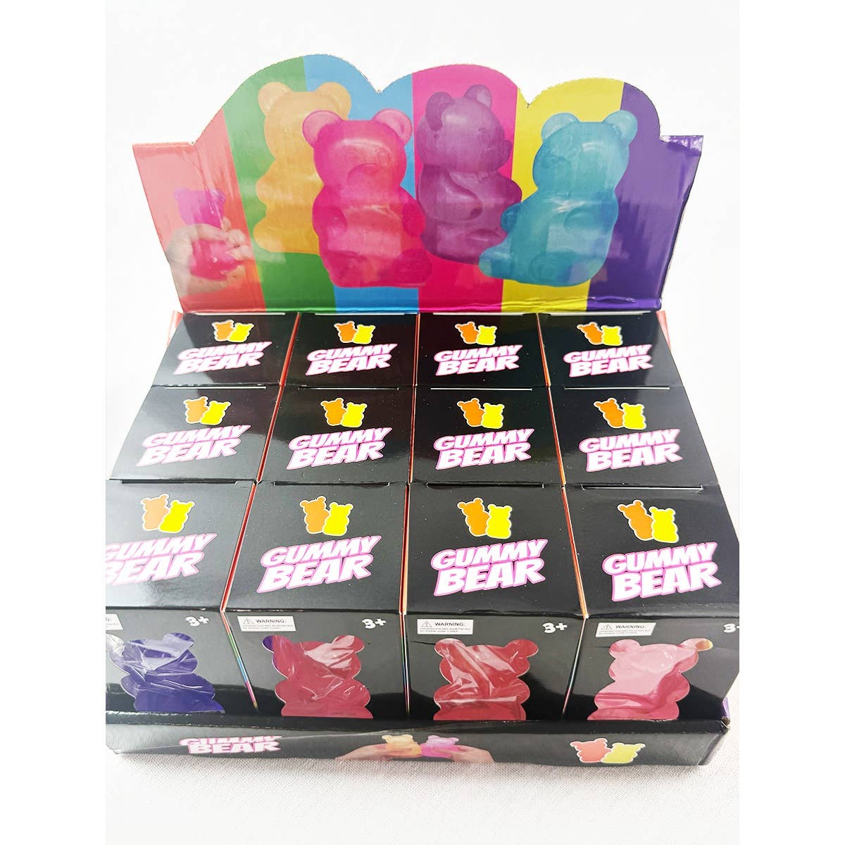 Pre-Order: Large Solid Transparent Gummy Bear Squishy Toy