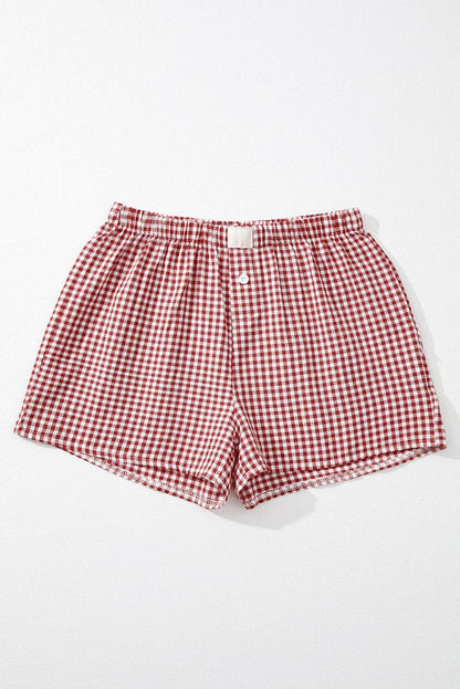 Ready to Ship: Gingham Plaid High Waist Summer Shorts