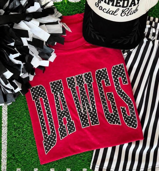 Pre-Order: GEORGIA GIRL COLLECTION Dawgs Polka Dot Tee