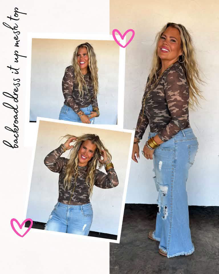 Pre-Order: Backroad Dress It Up Mesh Tops