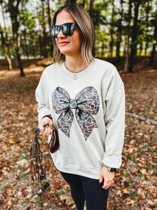 Ready to Ship: Camo Bow Crew