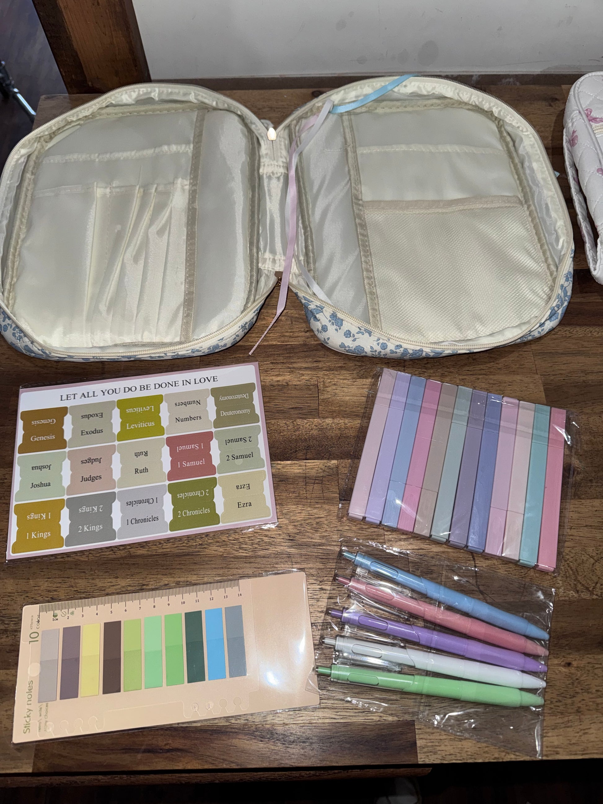 Ready to Ship: Bible Cover Case Set - Salt Threads