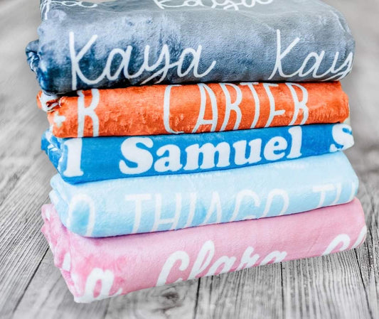 Pre-Order: Personalized Fleece Blankets Round 26