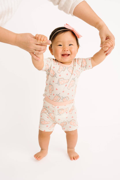 Sweet Sips Bamboo Shorts Set {RTS}