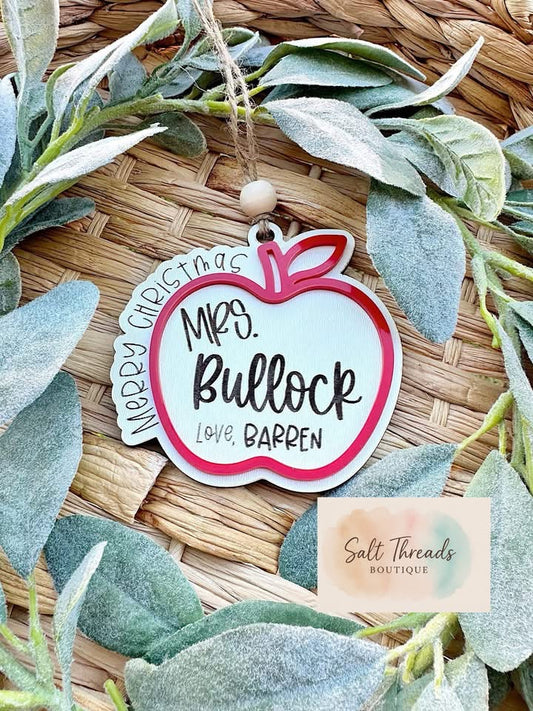 Pre-Order: Custom Teacher ornaments