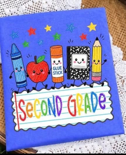 Pre-Order: School Supplies Grade Level Tee