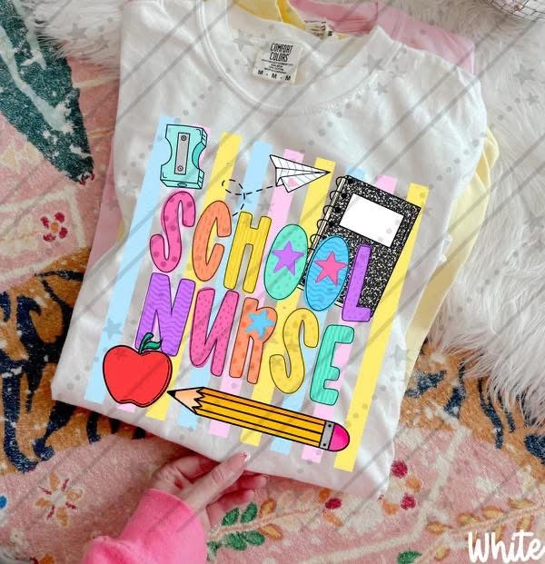Pre-Order: Colorful Stripes School Tee