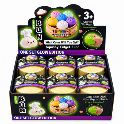 Ready to Ship: Glow-in-the-Dark Dumpling Squishy Mystery