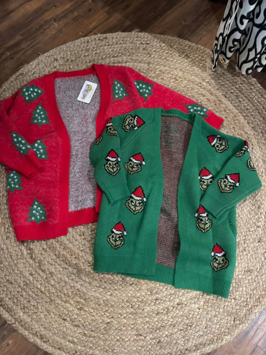 Christmas Fuzzy Cardigans