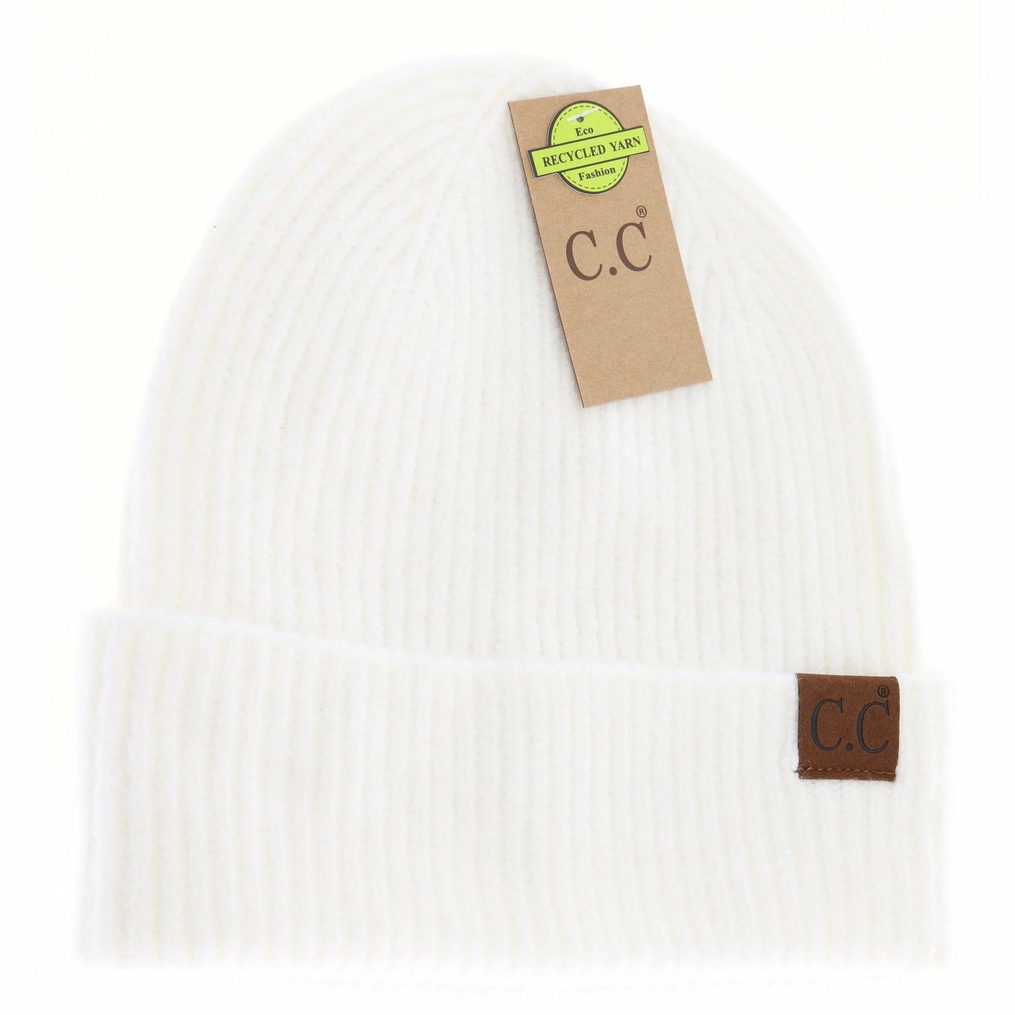 Unisex Adult Soft Ribbed Cuff C.C. Beanie