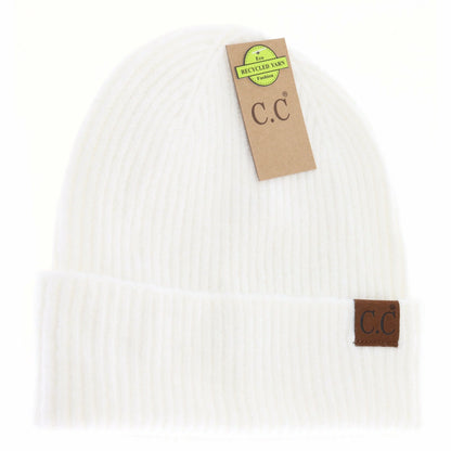 Unisex Adult Soft Ribbed Cuff C.C. Beanie