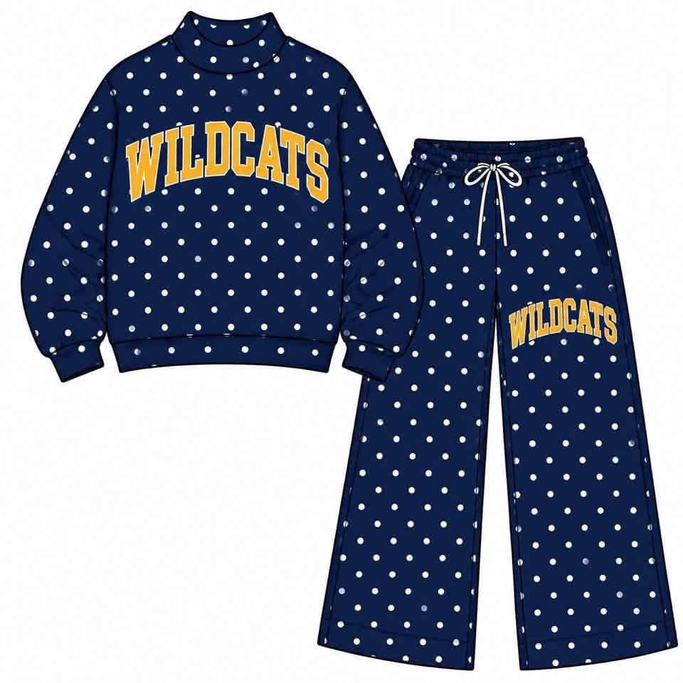 Pre-Order: MARION WILDCATS Mock Neck & Wide Leg Set