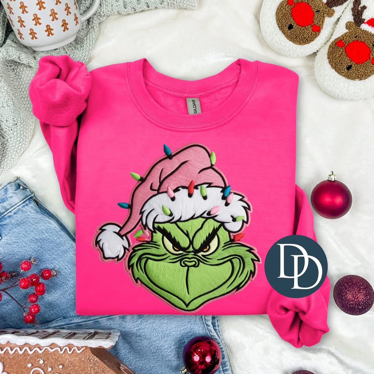 Pre-Order: FAUX Embroidery Tee or Crew