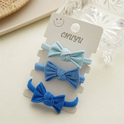 3PCS/CD BUTTERFLY HIGH ELASTICITY NYLON HAIR TIE {RTS}