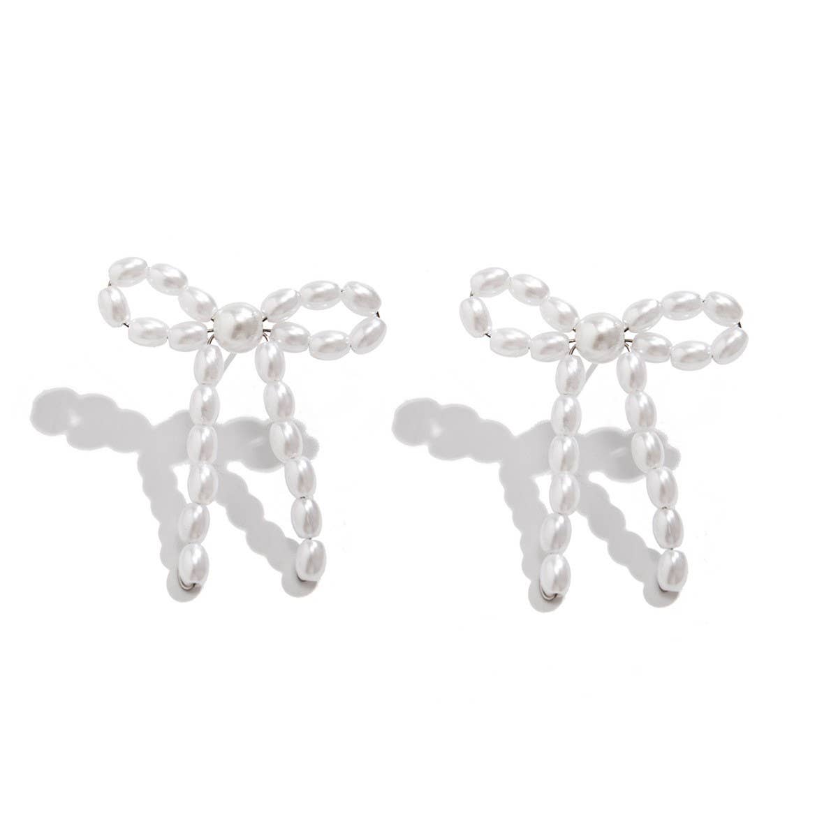BOW FRENCH TASSEL PEARL EARRINGS {RTS}