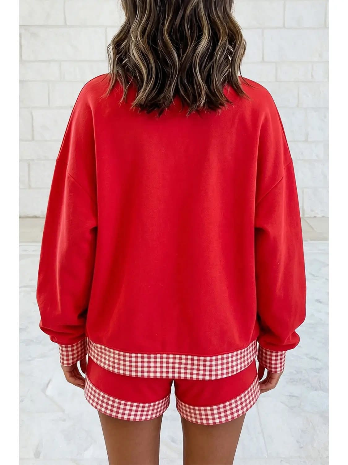 Pre-Order: Mock Neck Sweatshirt & Shorts Set