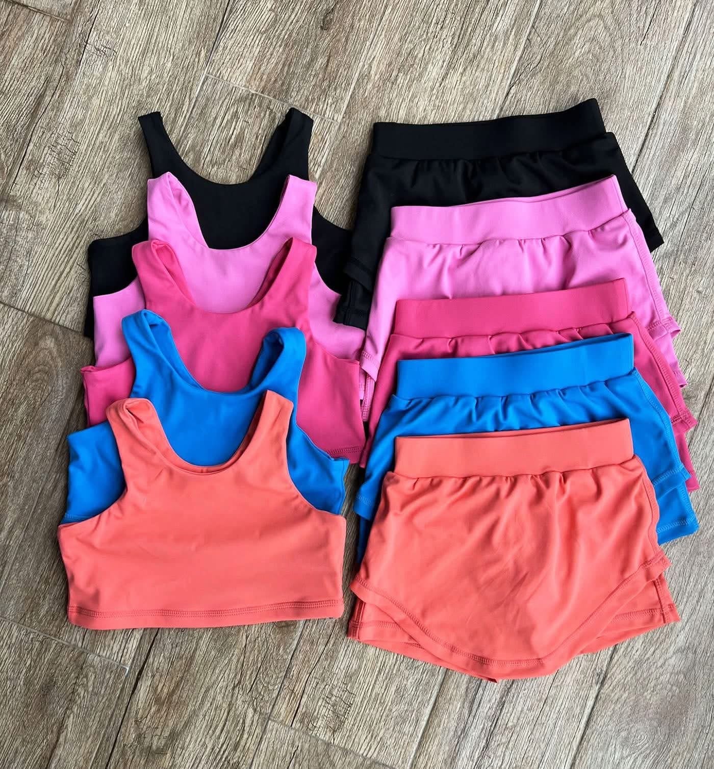 Pre-Order: Girl's Athletic Tank and Skort Sets