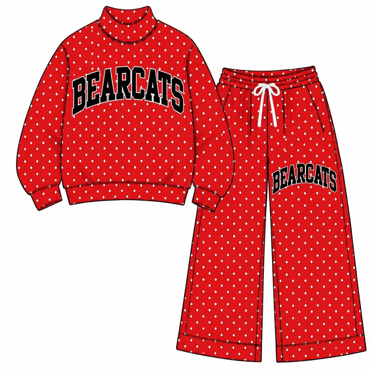 Pre-Order: GALATIA BEARCATS Mock Neck & Wide Leg Set