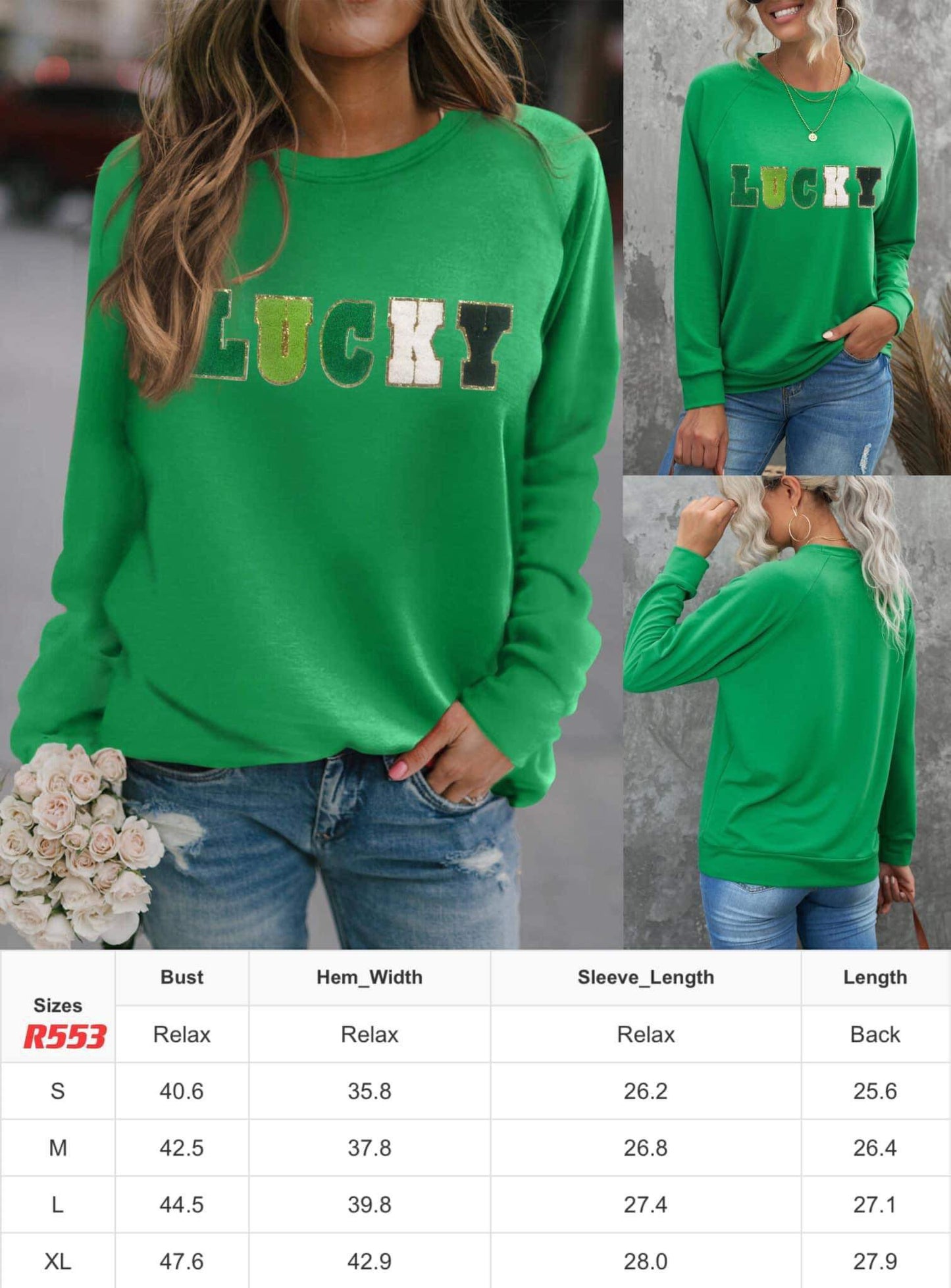 Lucky Green Pullover Women’s {RTS}