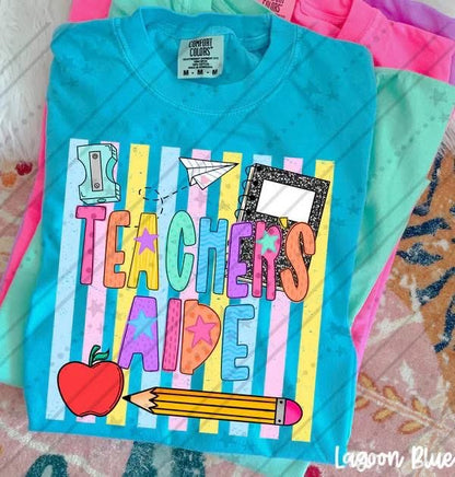 Pre-Order: Colorful Stripes School Tee
