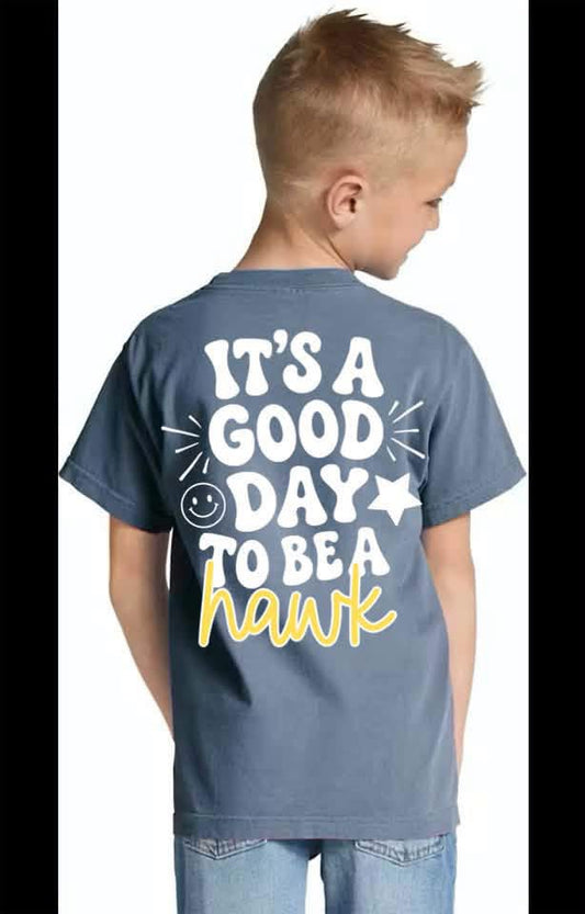 Pre-Order: It’s a Good Day to be a Hawk on Denim Tee