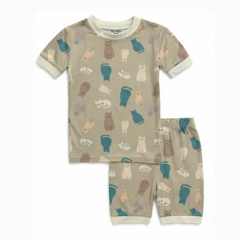 Pre-Order: Bamboo PJ Sets Sleepy Cats