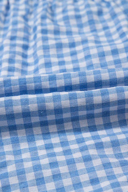 Ready to Ship: Gingham Plaid High Waist Summer Shorts