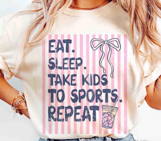 Pre-Order: Eat. Sleep. Sports. Repeat. Tee