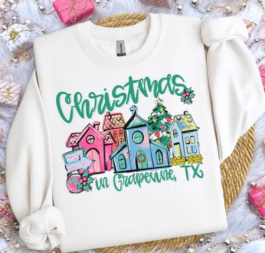Pre-Order: Christmas in YOUR TOWN Tee or Crew