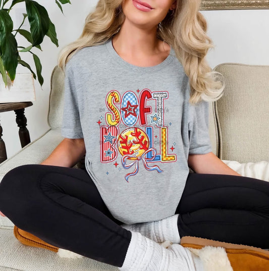 Pre-Order: Softball Series. Colorful Softball